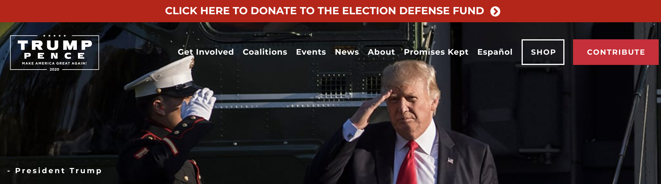 Donald Trump Website
