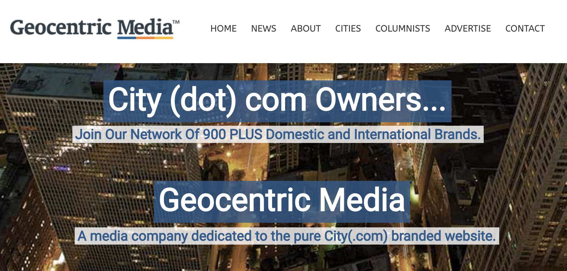 Geo Domain Name Sales